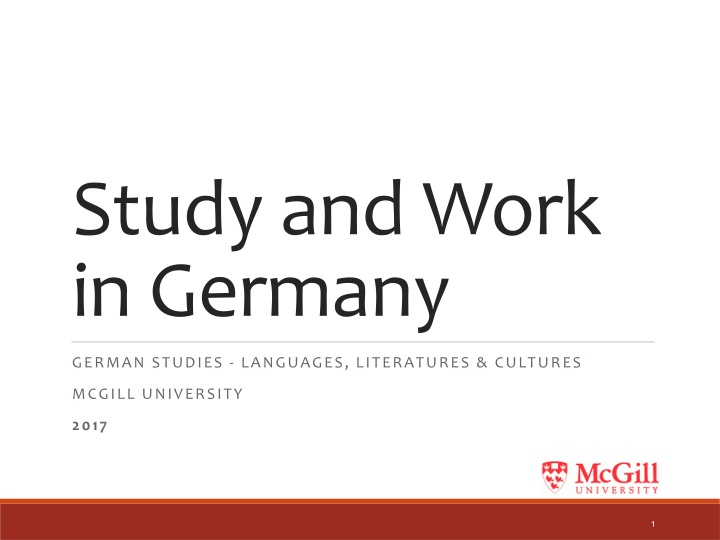 study and work in germany