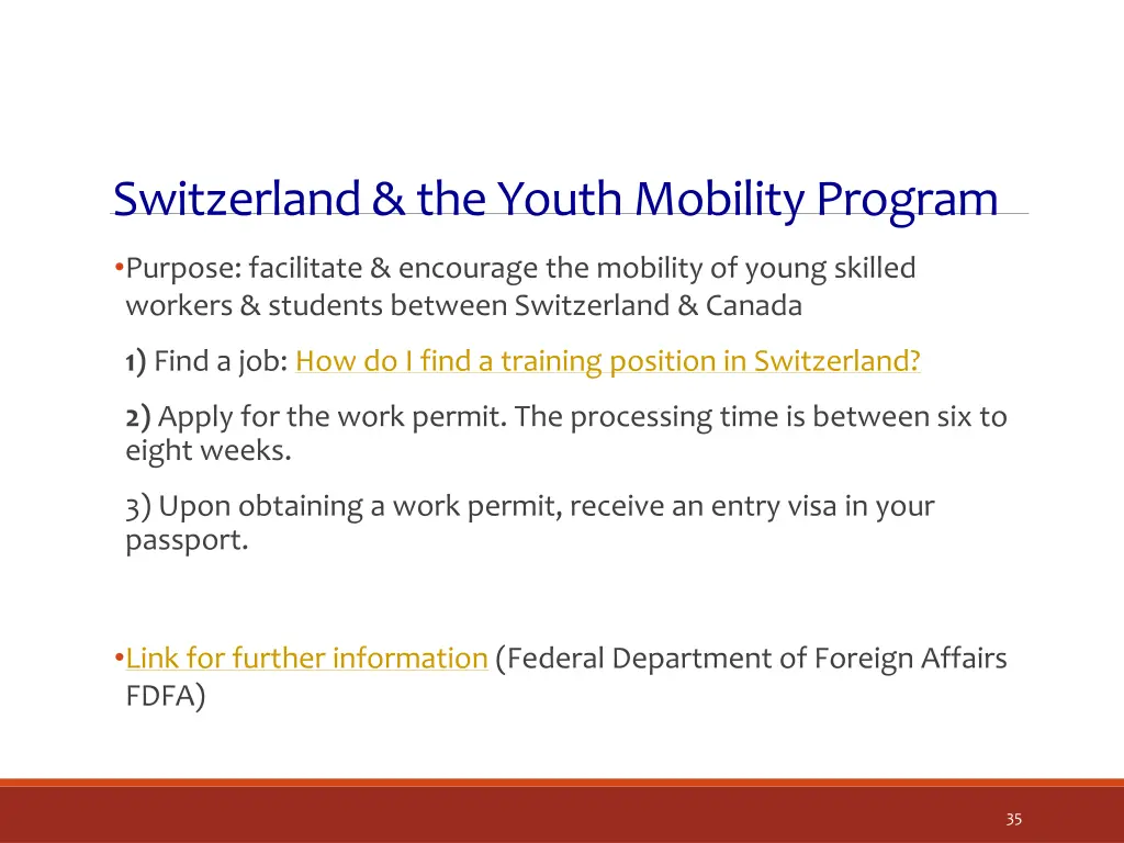 switzerland the youth mobility program
