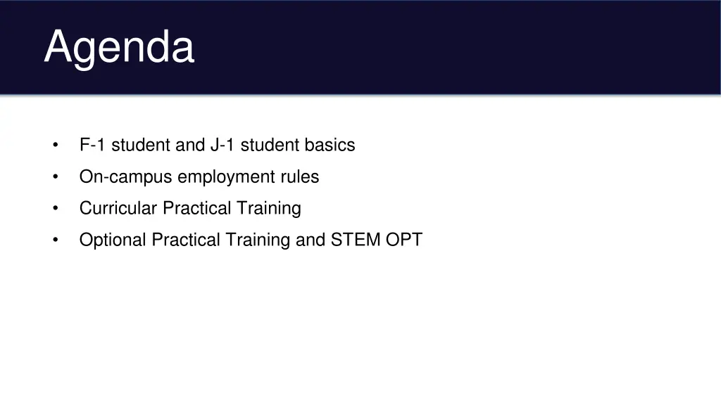 agenda