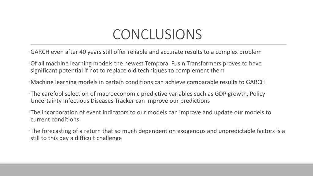 conclusions