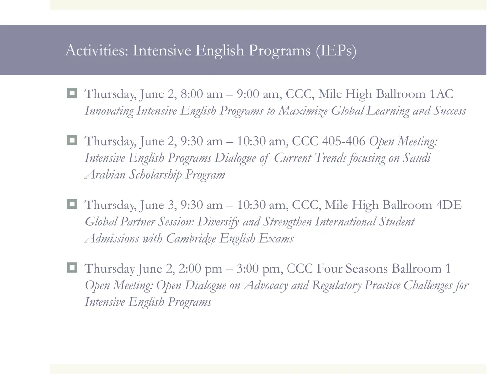 activities intensive english programs ieps 1