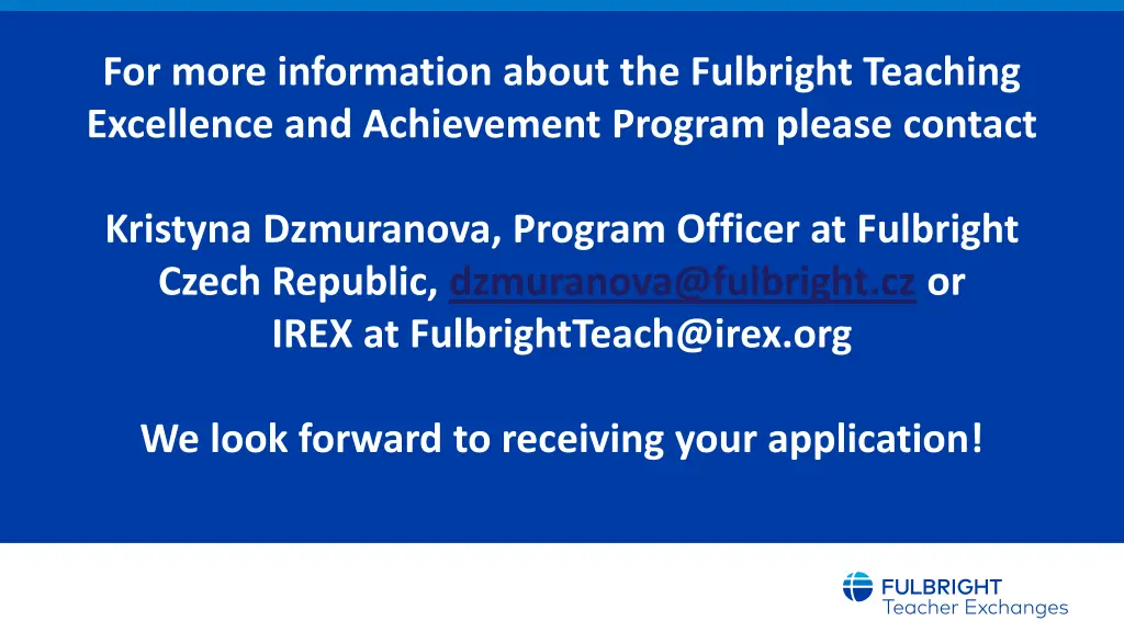 for more information about the fulbright teaching