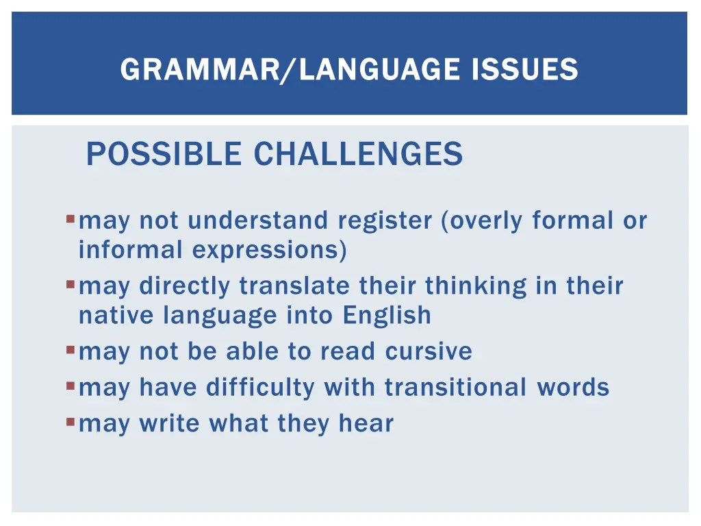grammar language issues grammar language issues
