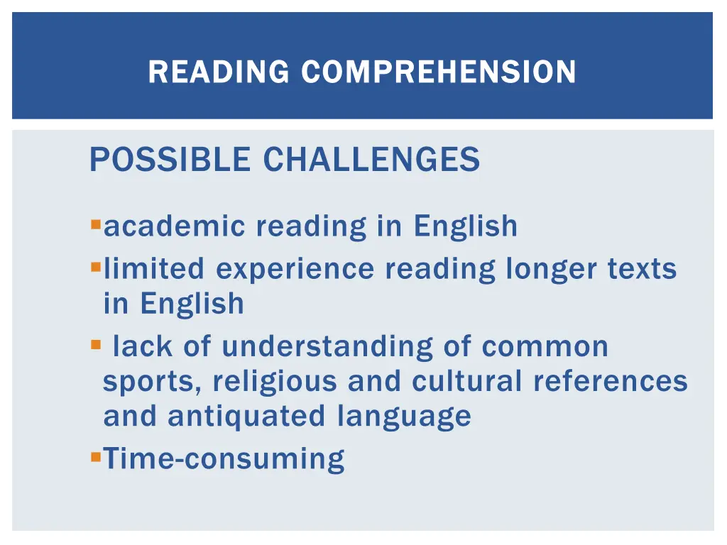 reading comprehension reading comprehension