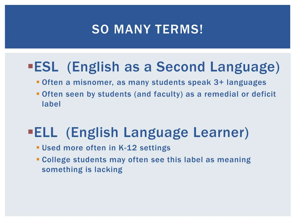 so many terms