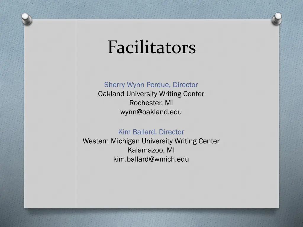 facilitators