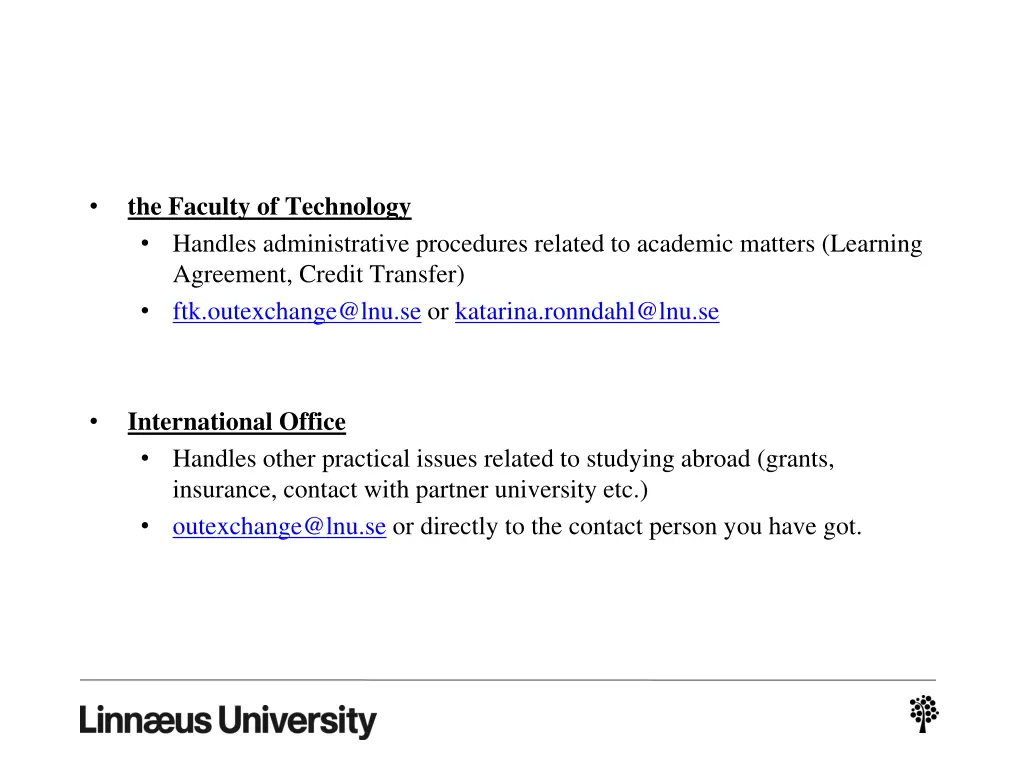 the faculty of technology handles administrative