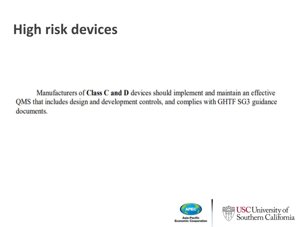 high risk devices