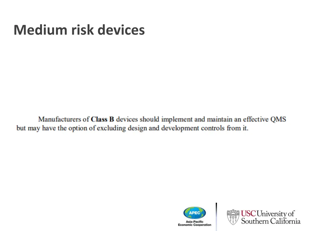 medium risk devices