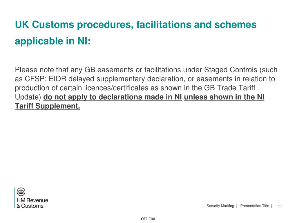uk customs procedures facilitations and schemes 1