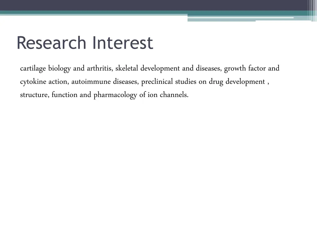 research interest