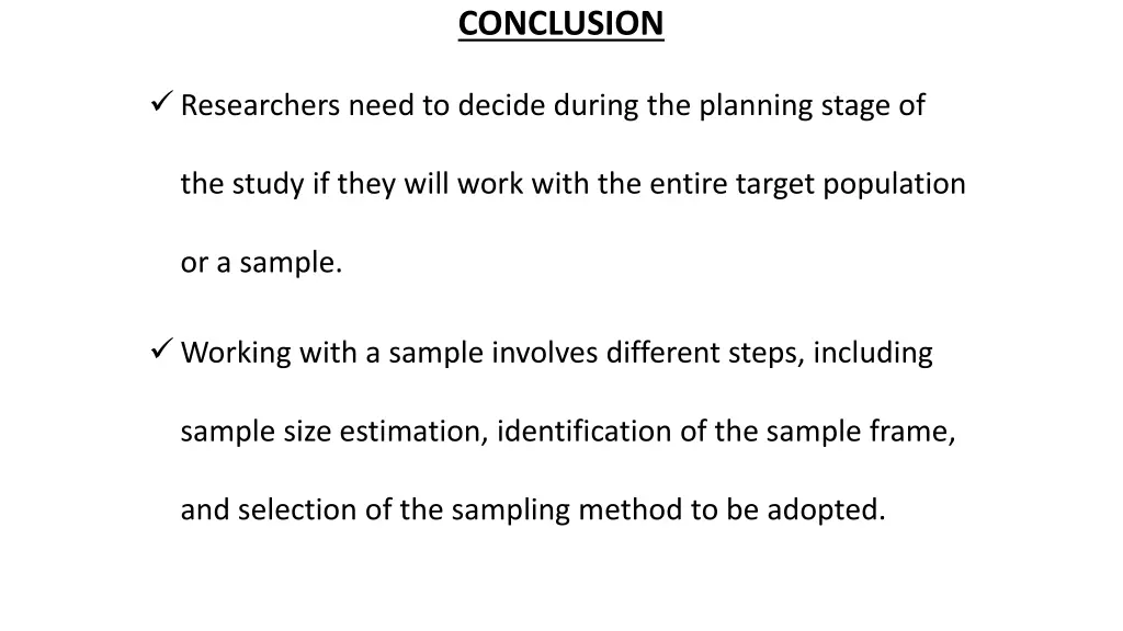 conclusion