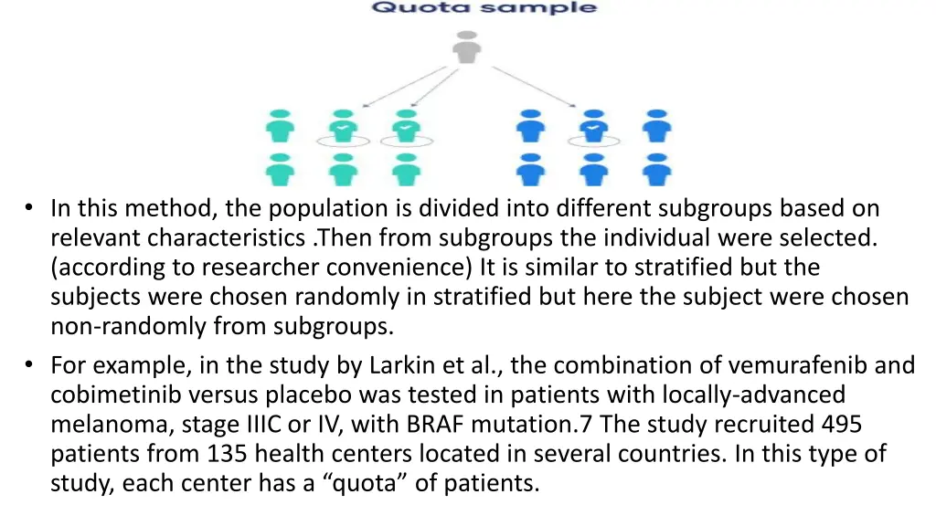 in this method the population is divided into