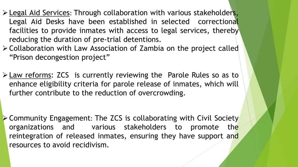 legal aid services through collaboration with