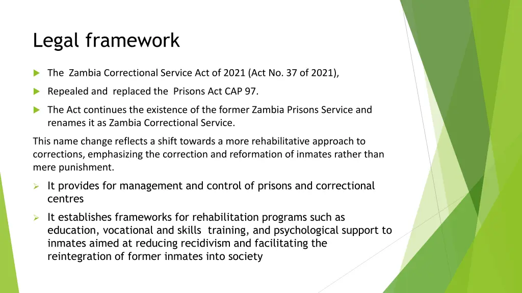 legal framework