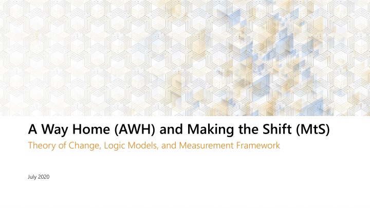 a way home awh and making the shift mts theory