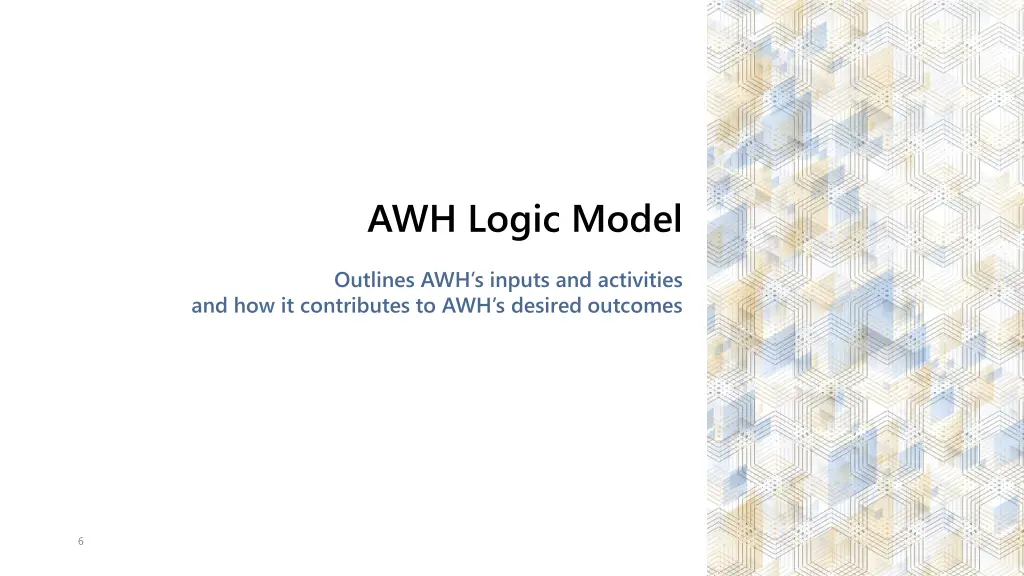 awh logic model
