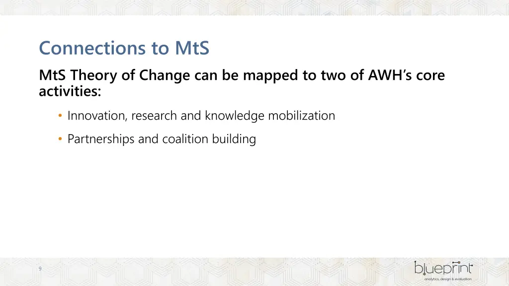 connections to mts mts theory of change