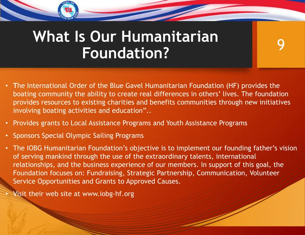 what is our humanitarian foundation