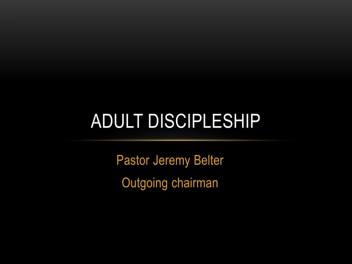 adult discipleship