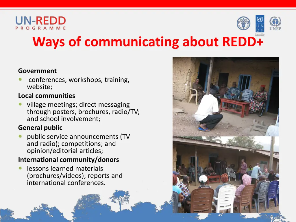 ways of communicating about redd