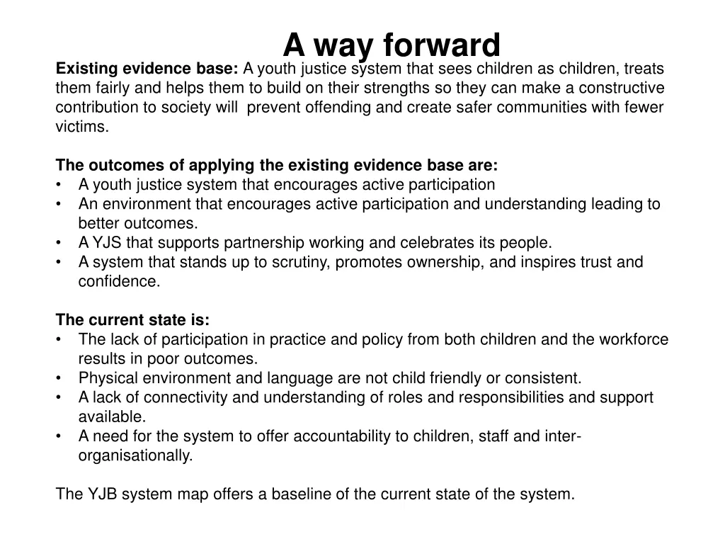a way forward