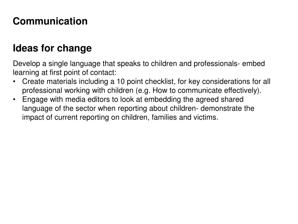 communication