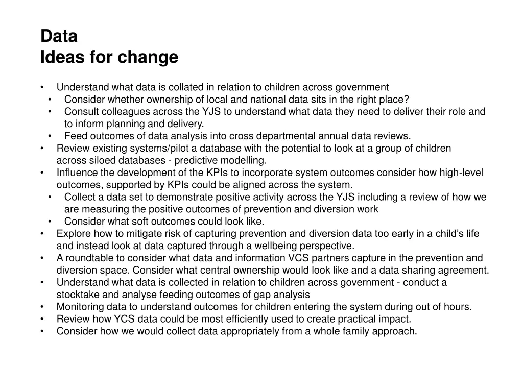 data ideas for change
