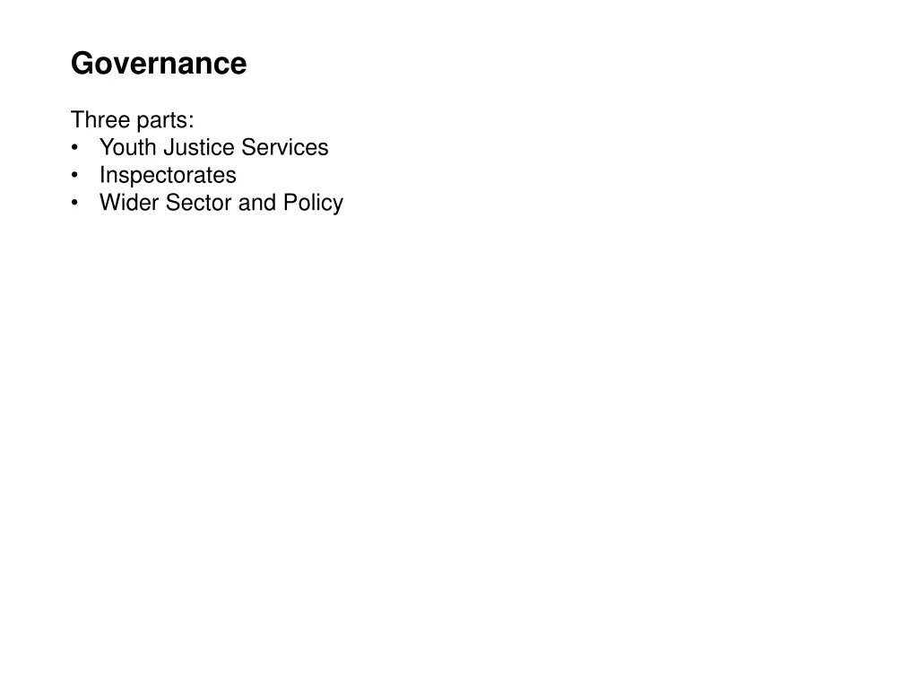governance