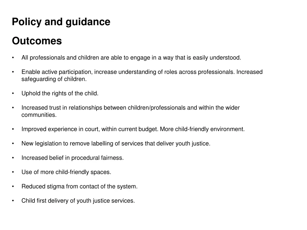 policy and guidance 1