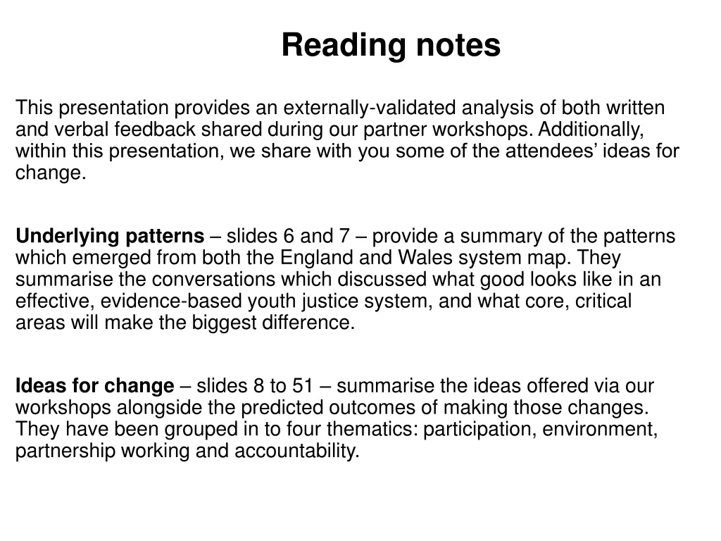 reading notes