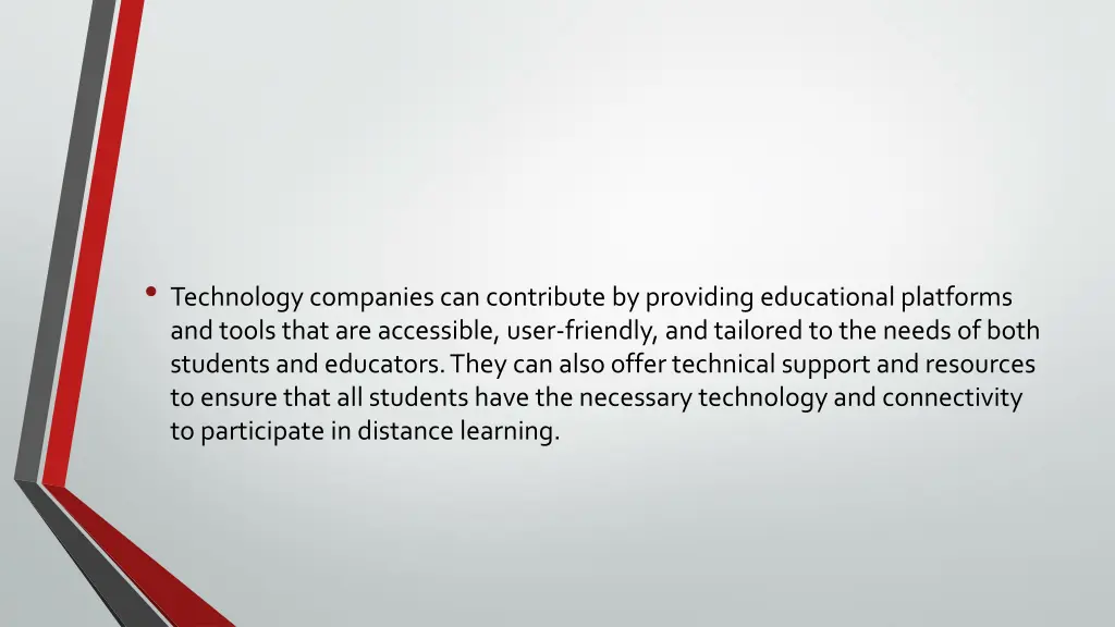 technology companies can contribute by providing
