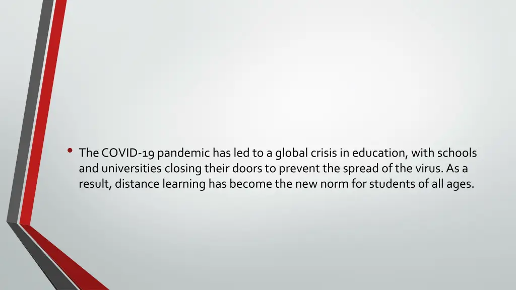the covid 19 pandemic has led to a global crisis