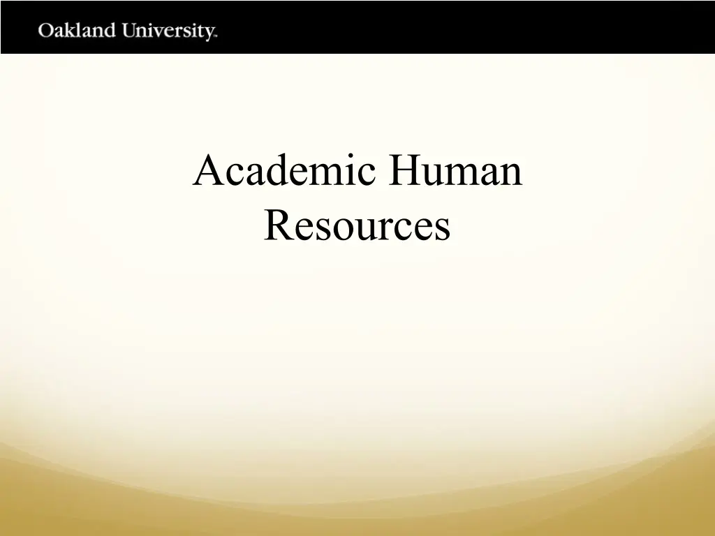 academic human resources