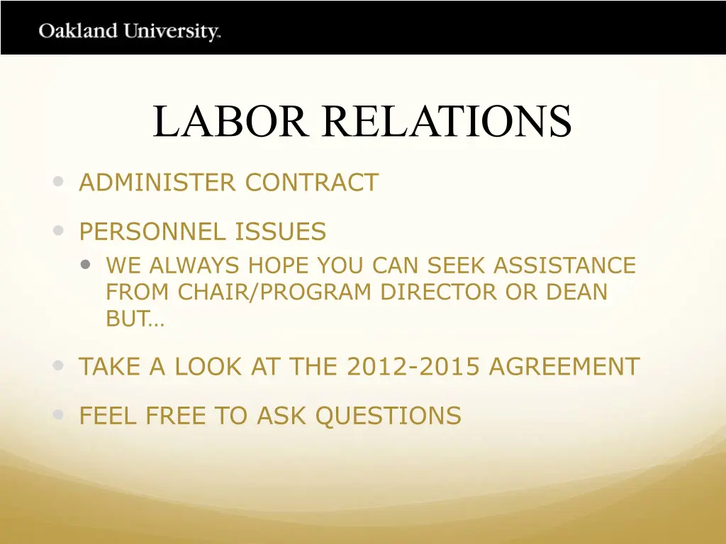 labor relations