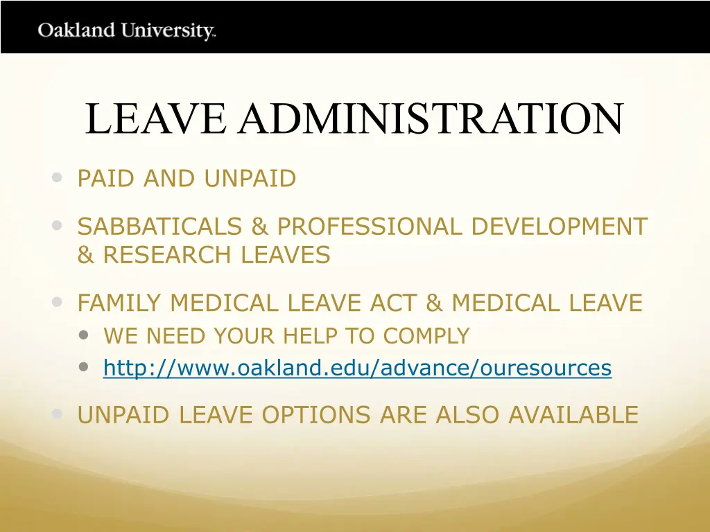 leave administration