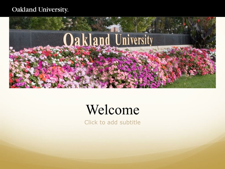welcome click to add subtitle