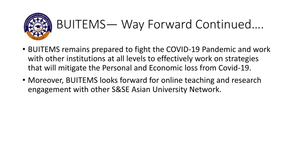buitems way forward continued 1