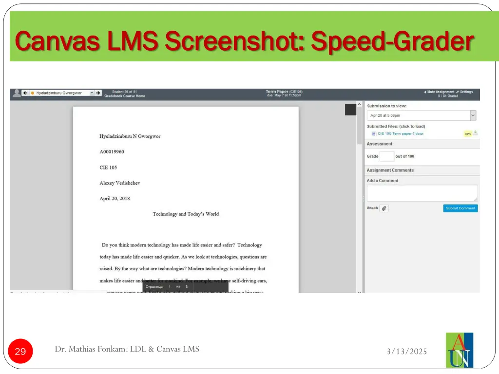 canvas lms screenshot speed canvas lms screenshot
