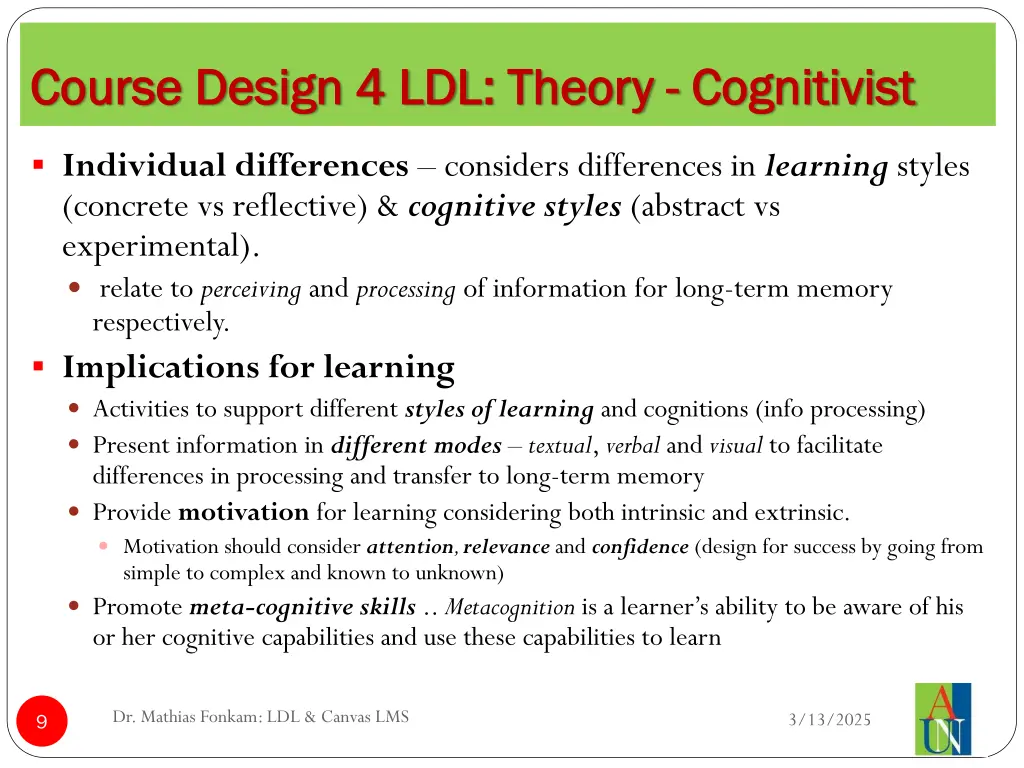 course design 4 ldl course design 4 ldl theory 3