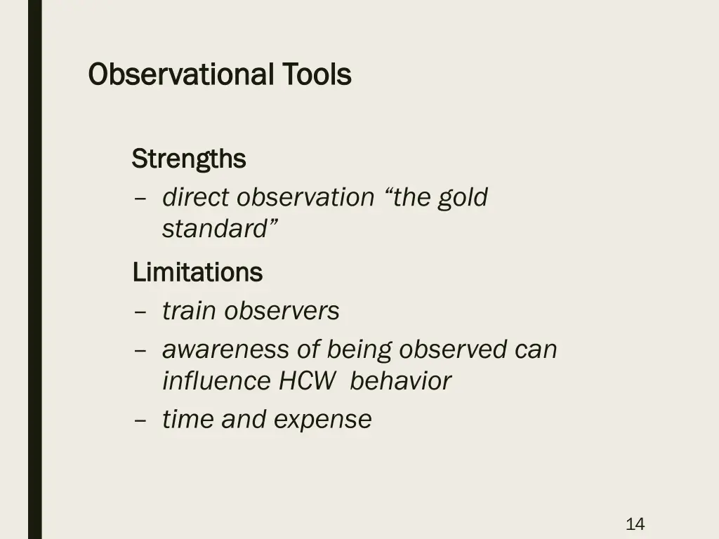 observational tools observational tools