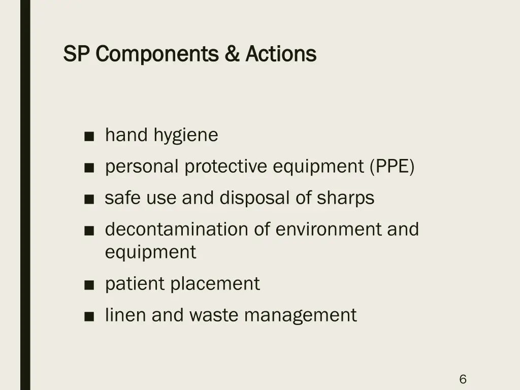 sp components actions sp components actions