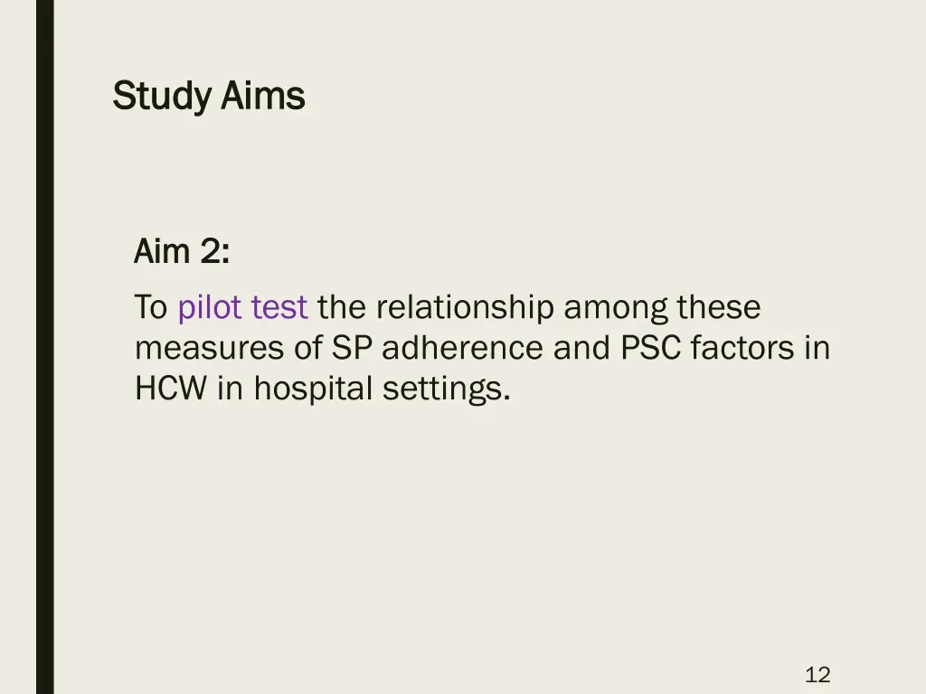 study aims study aims 1
