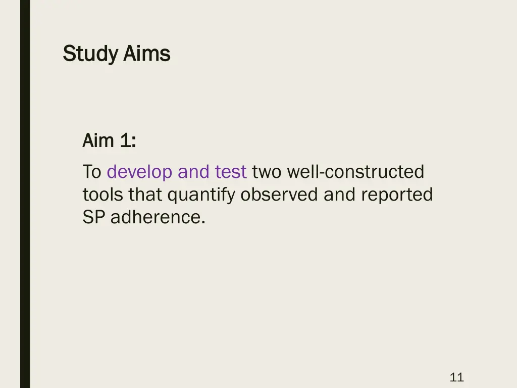 study aims study aims