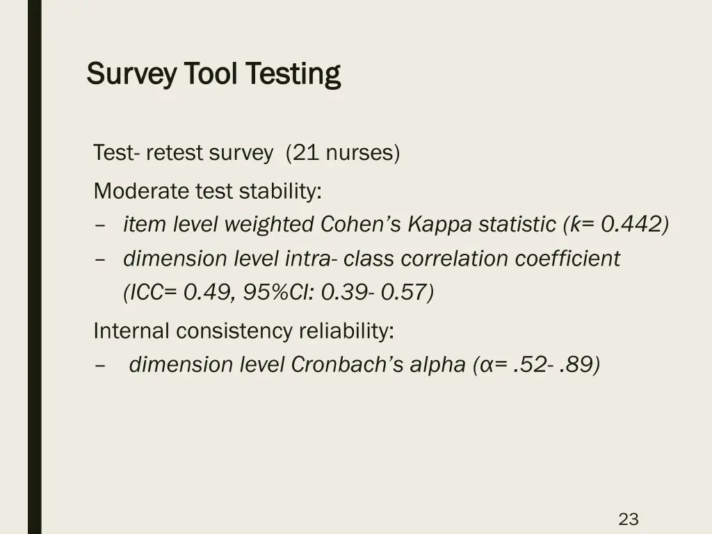survey tool testing survey tool testing