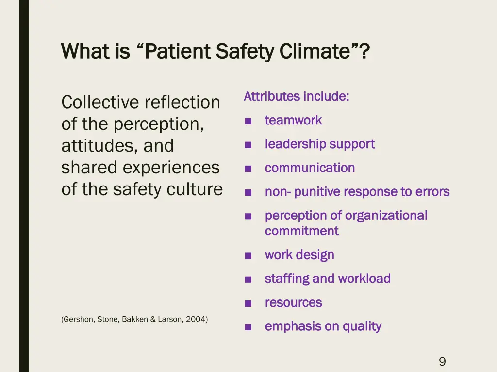 what is patient safety climate what is patient