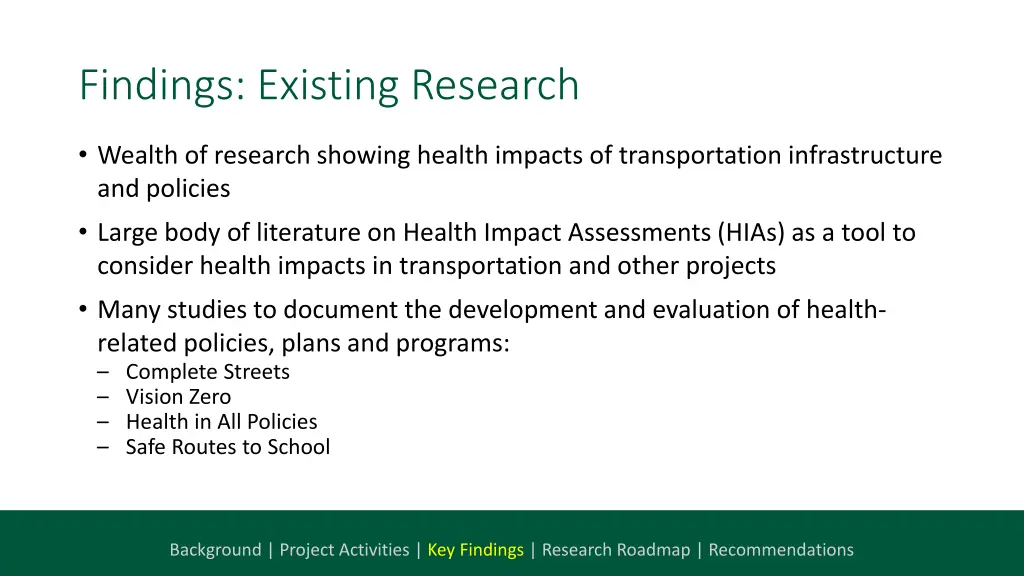 findings existing research