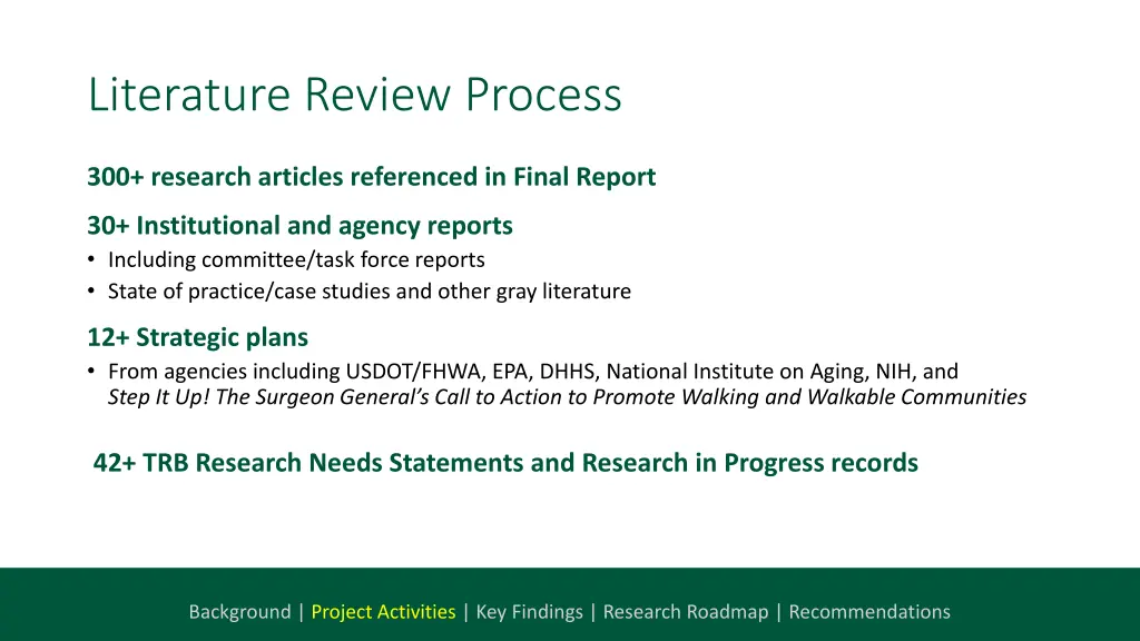 literature review process