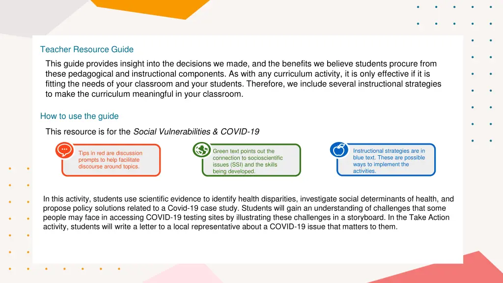 teacher resource guide