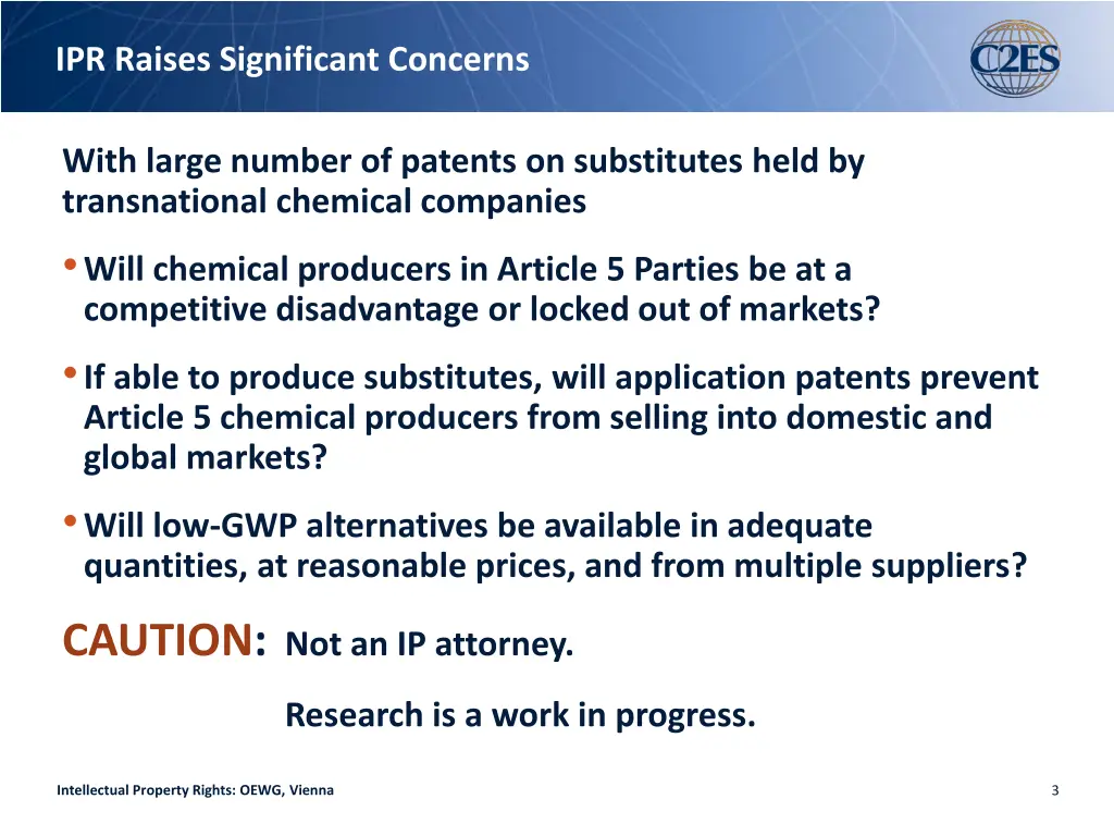 ipr raises significant concerns